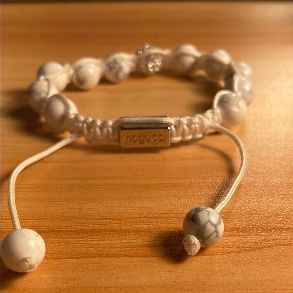 Joseph Nogucci White Beaded Bracelet